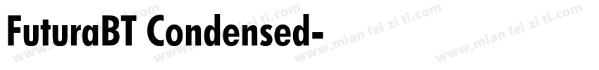 FuturaBT Condensed字体转换